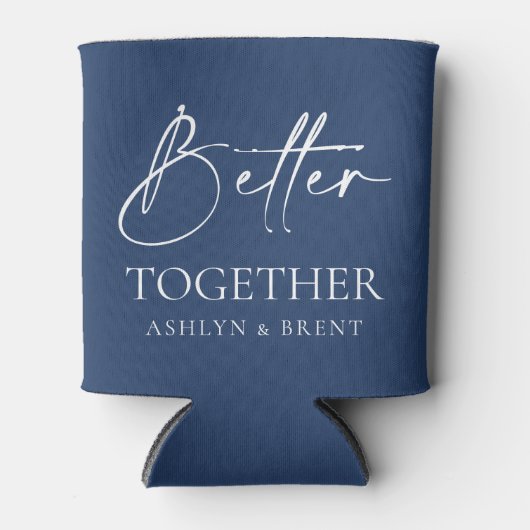 Beter samen Navy Wedding Koelbox/Koozie Blikjeskoeler (Voorkant)