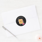 Beter samen (PB en J): pindaknop Ronde Sticker (Envelop)