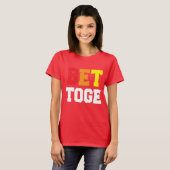 BETER SAMEN PRIDE LINKS - WITTE -.png T-shirt (Voorkant volledig)