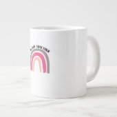 Beter Samen Regenboog Vrolijke Esthetiek Grote Koffiekop (Voorkant rechts)