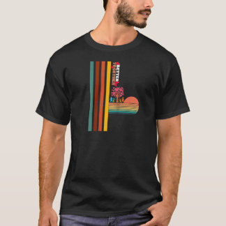 Beter Samen Retro Zonsondergang Kleurrijk Inspirer T-shirt