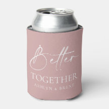 Beter samen Roze Bruiloft Koelbox/Koozie