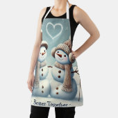 Beter samen Snowman-A hartverwarmend Schort (Insitu)