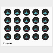 Beter Samen Trouwbruidegom Bruid Echtgenoot M Ronde Sticker (Vel)