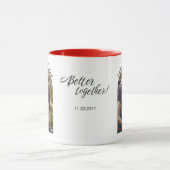 Beter Samen Valentijnsdag Koppels Foto Mok (Midden)