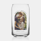 Beter samen Verloving Koppels Foto Custom Blikvorm Glas (Achterkant)