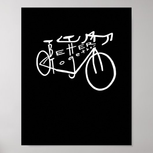 Beter Samen White Minimaal Esthetisch  Poster (Voorkant)