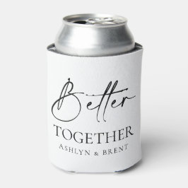 Beter samen Witte Bruiloft Koelbox/Koozie Blikjeskoeler