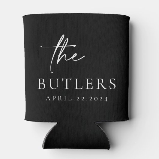 Beter Samen Zwart Bruiloft Koelbox/Koozie Blikjeskoeler (Achterkant)