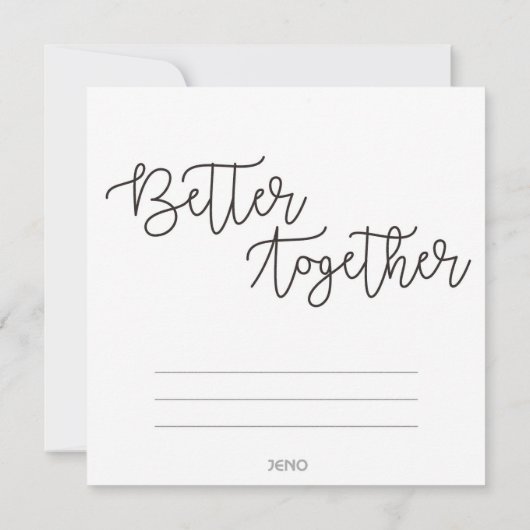 BETER SATHER Flat Note Card Bedankkaart (Achterkant)