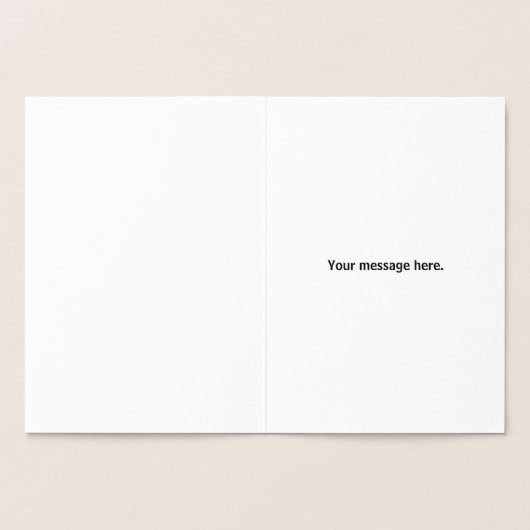 Beter te laat dan lelijk te komen folie kaarten (Binnen)