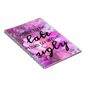 Beter te laat dan lelijk te komen notitieboek (Rechterzijde)