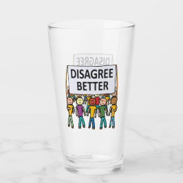 Beter van mening verschillen glas