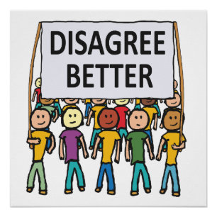 Beter van mening verschillen perfect poster