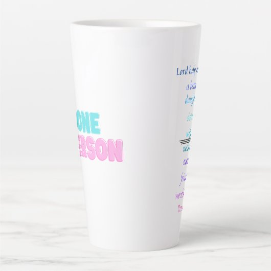 Beter voor mij latte mok (Voorkant)