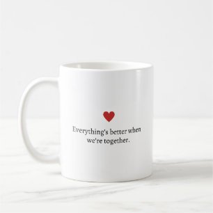 Beter wanneer we samen design hebben koffiemok