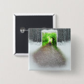 Beter weer vierkante button 5,1 cm (Voorkant /achterkant)