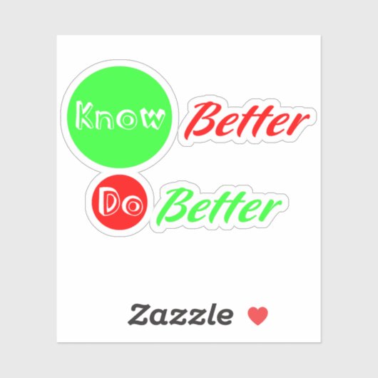 Beter weten, beter sticker doen (Vel)