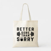 Beter winkelen dan spijt tote bag (Achterkant)