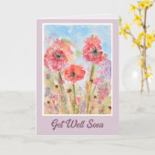 Beter Worden Beterschap Wenskaart Kaart (Gele Bloem)