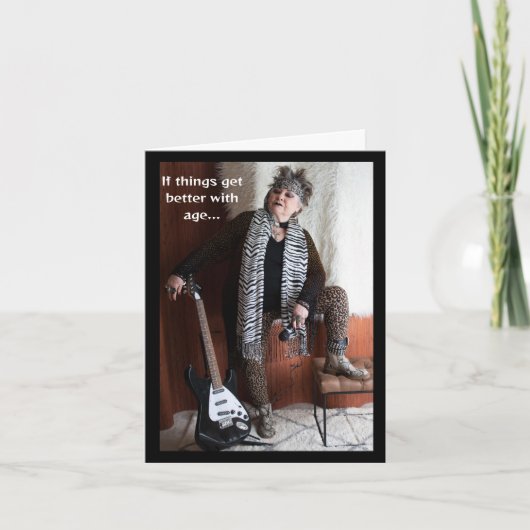 Beter worden met de verjaardag van de leeftijd kaart (Voorkant)