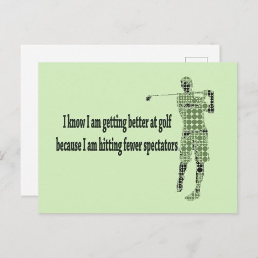 Beter worden op Golf Briefkaart (Voorkant / Achterkant)