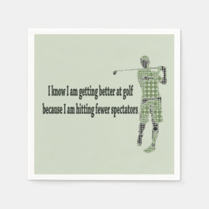 Beter worden op Golf Servet