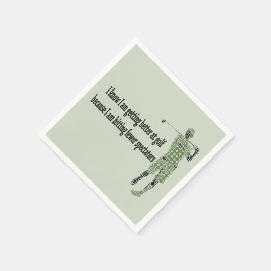 Beter worden op Golf Servet (Hoek)