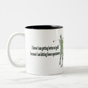 Beter worden op Golf Tweekleurige Koffiemok