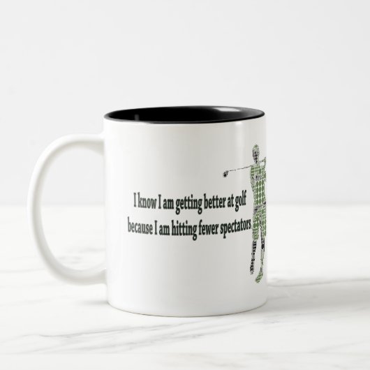 Beter worden op Golf Tweekleurige Koffiemok (Links)
