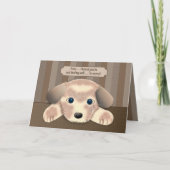 BETER WORDEN,  Verdrietige maar Aardige Puppy Kaart (Voorkant)