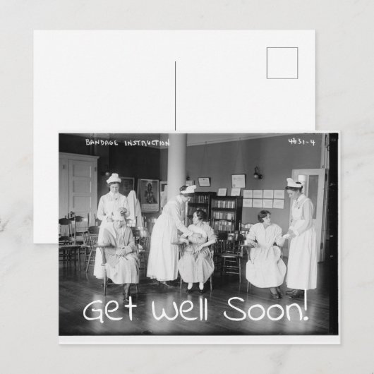 Beter Worden Verpleegsters Ansichtkaart Briefkaart (Voorkant / Achterkant)