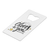 Betere Afstuderen Graphics Beste Graduation Party Creditkaart Flessenopener (Achterkant Gekanteld)