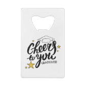 Betere Afstuderen Graphics Beste Graduation Party Creditkaart Flessenopener (Achterkant)