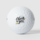 Betere Afstuderen Graphics Beste Graduation Party Golfballen (Voorkant)