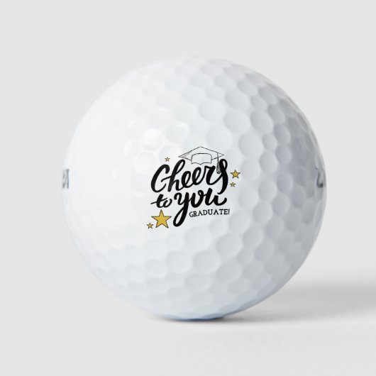 Betere Afstuderen Graphics Beste Graduation Party Golfballen (Voorkant)
