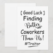 Betere collega's vinden een goede zaak dan wij feestdagenkaart (Voorkant / Achterkant)