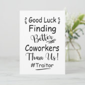 Betere collega's vinden een goede zaak dan wij feestdagenkaart (Staand voorkant)