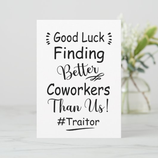 Betere collega's vinden een goede zaak dan wij feestdagenkaart (Staand voorkant)