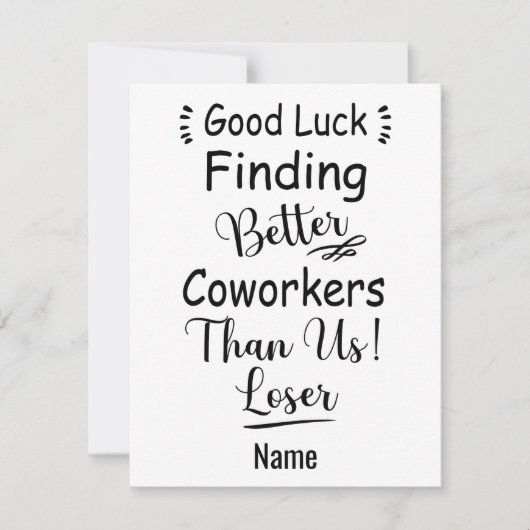 Betere collega's vinden een goede zaak dan wij feestdagenkaart (Voorkant)