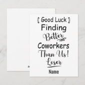 Betere collega's vinden een goede zaak dan wij feestdagenkaart (Voorkant / Achterkant)