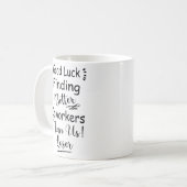 Betere collega's vinden veel goedkoper dan Amerika Koffiemok (Voorkant links)