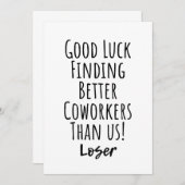 Betere collega's vinden veel goedkoper dan het Ame Kaart (Voorkant / Achterkant)