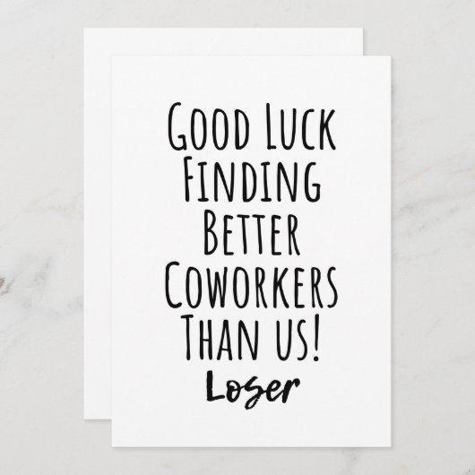 Betere collega's vinden veel goedkoper dan het Ame Kaart (Voorkant / Achterkant)