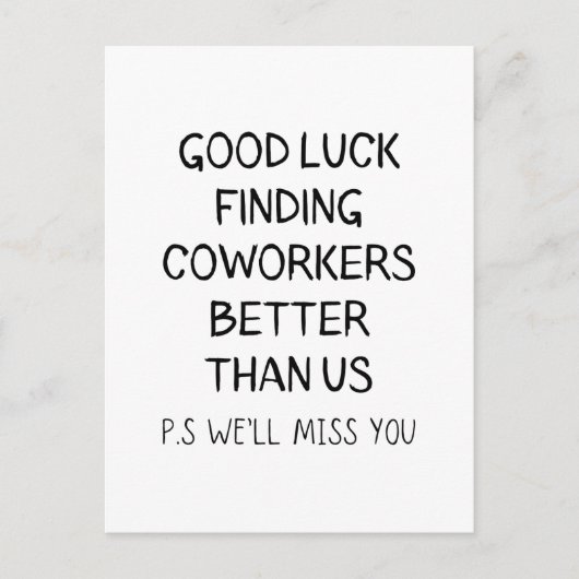 Betere collega's vinden veel goedkoper dan wij T-S Briefkaart (Voorkant)