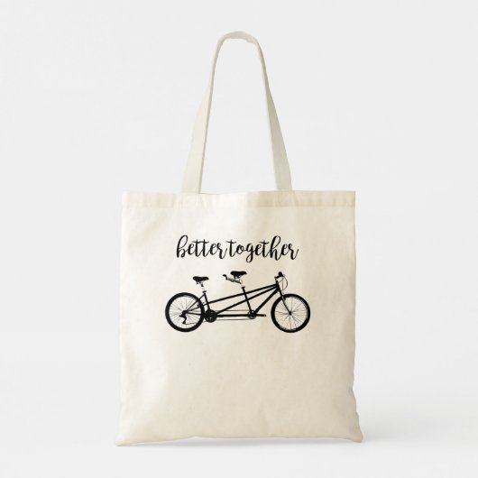 Betere combinatie van tandem cycli tote bag (Achterkant)