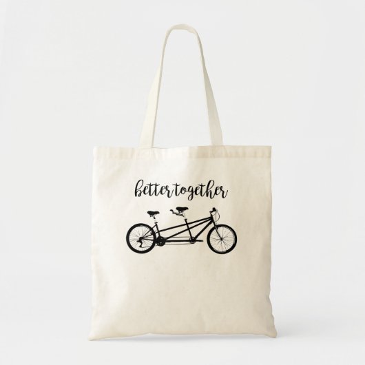 Betere combinatie van tandem cycli tote bag (Voorkant)