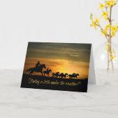 Betere cowboy Riding Kaart (Gele Bloem)