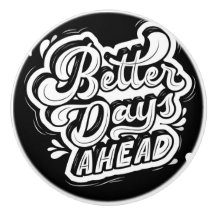 BETERE DAG VOORUIT IN ZWART-WIT keramische pull