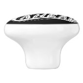 BETERE DAG VOORUIT IN ZWART-WIT keramische pull Knop (Zijkant)